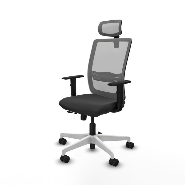 PIQUERAS Y CRESPO Silla de oficina Haches Gris con mecanismo Sincro/Traslack