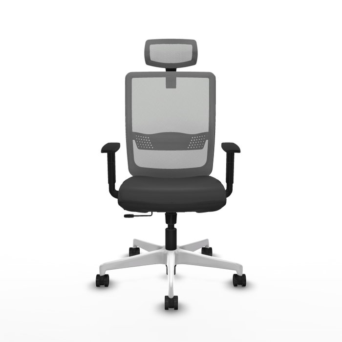 PIQUERAS Y CRESPO Silla de oficina Haches Gris con mecanismo Sincro/Traslack