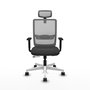 PIQUERAS Y CRESPO Silla de oficina Haches Gris con mecanismo Sincro/Traslack