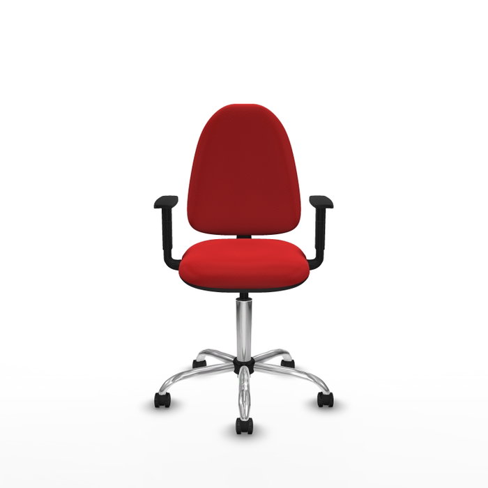 PIQUERAS Y CRESPO Silla de oficina Aýna Rojo con Brazos 1D