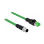 DeLOCK Cable de red M12 4 Pin D-codificado a RJ45 PVC 2 m