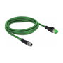 DeLOCK Cable de red M12 4 Pin D-codificado a RJ45 PVC 2 m