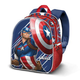 Karactermania Mochila Capitán América 3D Elite Azul