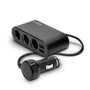 SAVIO Divisor para mechero de coche SA-024 Negro