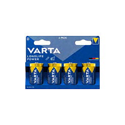 VARTA Longlife Power Batterie LR20 D (Mono) 4 unidades