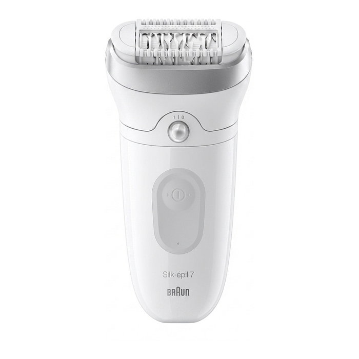 Braun Silk-épil 7 SkinSpa 7-081 con Batería y 6 Accesorios, Blanco