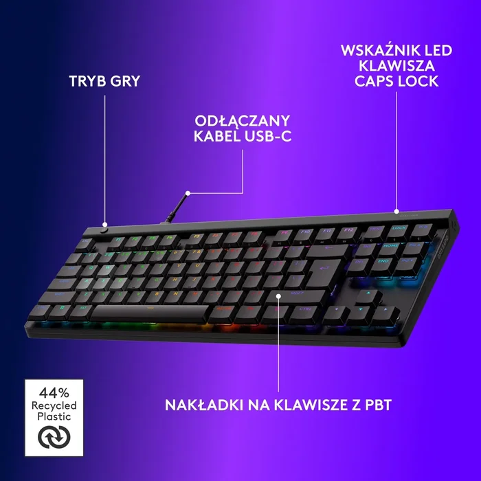 Logitech G515 TKL Rapid Teclado Mecánico Gaming RGB Negro USB QWERTY Español Logitech G515 TKL Rapid Teclado Mecánico Gaming RGB Negro USB QWERTY Español