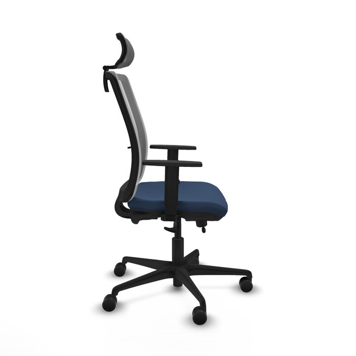 PIQUERAS Y CRESPO Silla de oficina Haches Azul marino y Gris PIQUERAS Y CRESPO Silla de oficina Haches Azul marino y Gris
