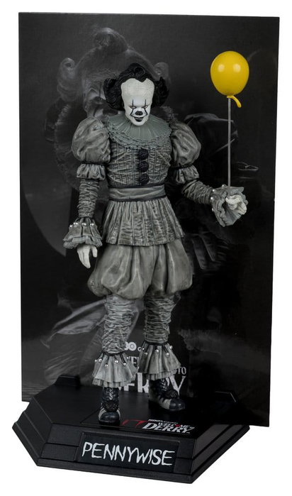 McFarlane Toys Movie Maniacs Figura Pennywise (Black & White)