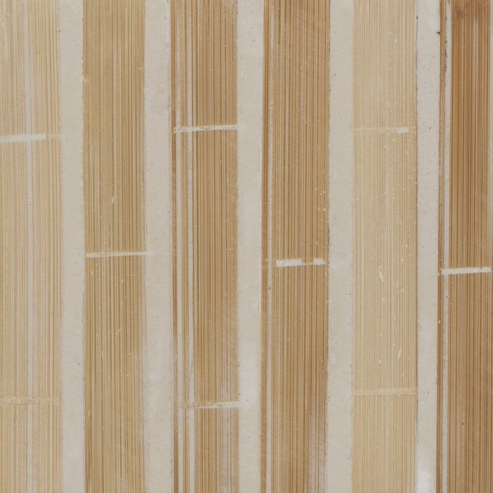 Portavelas Beige Bambú / "Mdf" 10,50 X 10,50 X 10,50 cm (Set de 2)