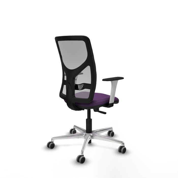 PIQUERAS Y CRESPO Silla de oficina Motilla con mecanismo Sincro, Morada y Gris