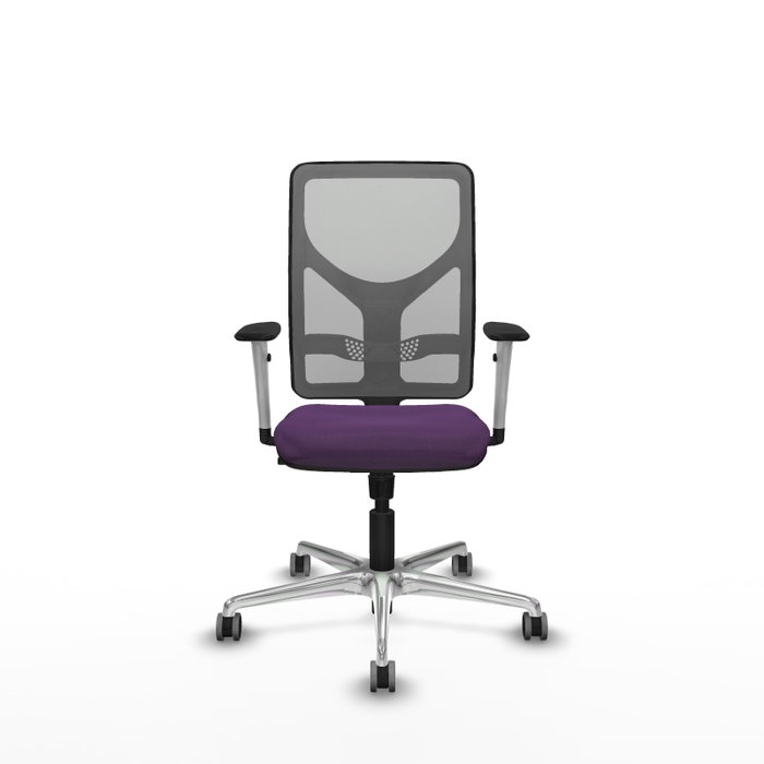 PIQUERAS Y CRESPO Silla de oficina Motilla con mecanismo Sincro, Morada y Gris