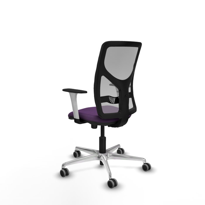 PIQUERAS Y CRESPO Silla de oficina Motilla con mecanismo Sincro, Morada y Gris