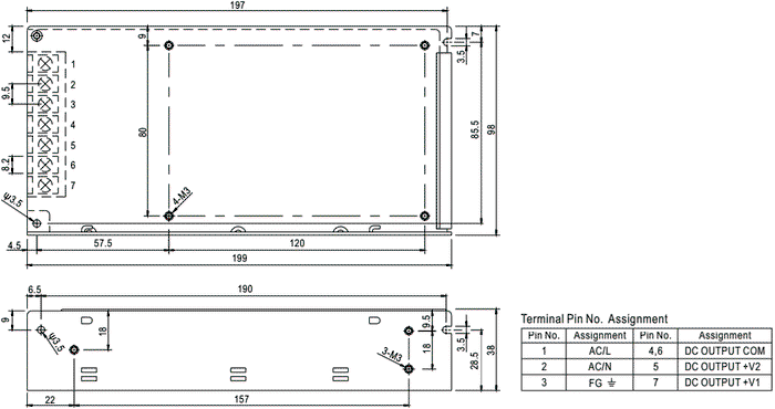 MEAN WELL RD-125-2448 144W 24VDC