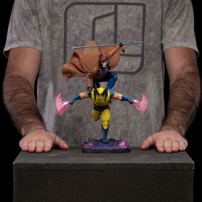 Marvel Estatua 1/10 Deluxe Art Scale X-Men´97 Gambit & Wolverine 29 cm