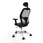 PIQUERAS Y CRESPO Silla de oficina Jorquera Morado/Gris