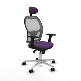 PIQUERAS Y CRESPO Silla de oficina Jorquera Morado/Gris