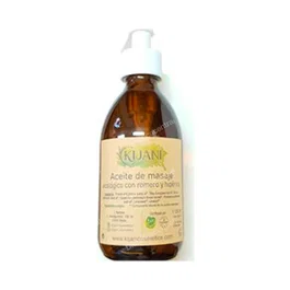 KIJANI Aceite de Masaje Romero-Hiperico 250Ml para Masaje Descontracturante Ecológico