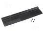 Lanberg Panel pasacables con cepillo 1U para rack 19 pulgadas Negro AK-1102-B