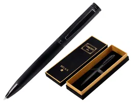 Belius Origen 1995 Bolígrafo Aluminio Textura Cepillada Negro Tinta Azul 0,8 mm Caja Diseño