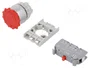 SPAMEL Interruptor de emergencia SP22 rojo 22mm NC