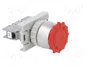 SPAMEL Interruptor de emergencia SP22 rojo 22mm NC