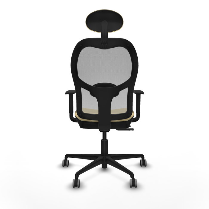 PIQUERAS Y CRESPO Silla de oficina Jorquera con mecanismo Sincro/Traslack Crema y Gris PIQUERAS Y CRESPO Silla de oficina Jorquera con mecanismo Sincro/Traslack Crema y Gris