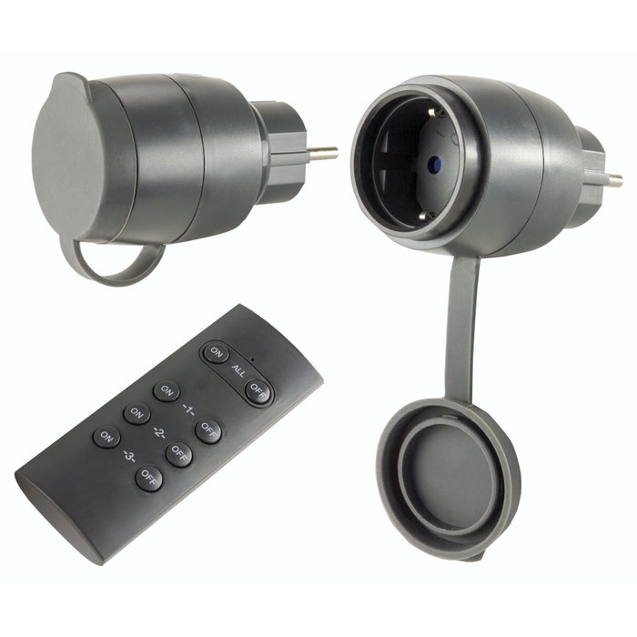 Rev Radio Switch Set 2 + 1 Mini Outdoor Negro Rev Radio Switch Set 2 + 1 Mini Outdoor Negro
