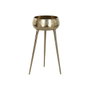 DKD Home Decor Macetero de Aluminio Dorado 46x46x100 cm