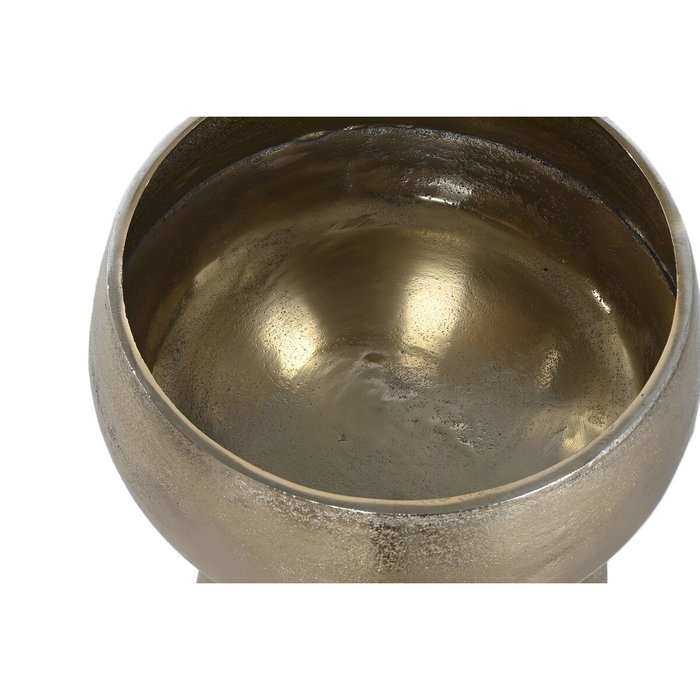 DKD Home Decor Macetero de Aluminio Dorado 46x46x100 cm