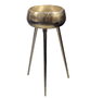DKD Home Decor Macetero de Aluminio Dorado 46x46x100 cm