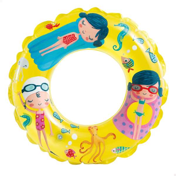 Intex Flotador Transparente 61 cm (6-10 Años) - 3 Modelos Surtidos