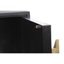 DKD Home Decor Mueble TV Hueso Resina 170x40x50 Taracea Negro