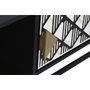 DKD Home Decor Mueble TV Hueso Resina 170x40x50 Taracea Negro