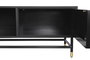 DKD Home Decor Mueble TV Moderno Negro Gris 40 x 50 x 170 cm