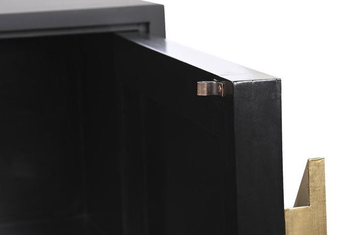 DKD Home Decor Mueble TV Moderno Negro Gris 40 x 50 x 170 cm