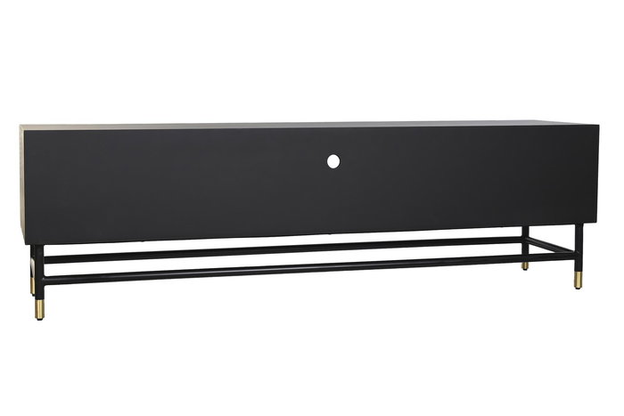 DKD Home Decor Mueble TV Moderno Negro Gris 40 x 50 x 170 cm