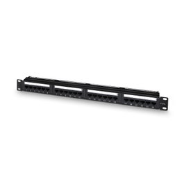 Aisens Patch Panel 24 Puertos RJ45 Cat.6 UTP 1U Negro