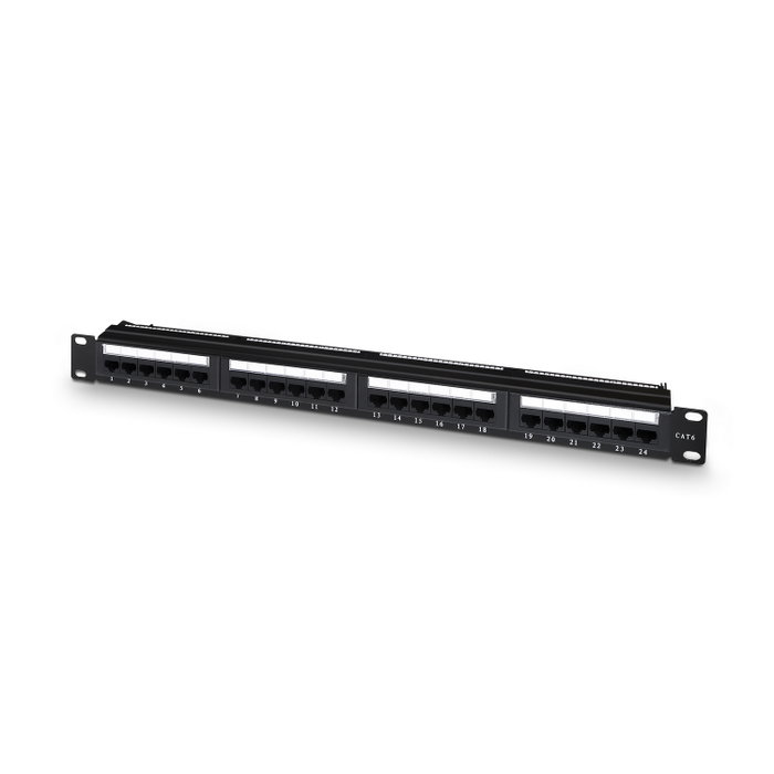 Aisens Patch Panel 24 Puertos RJ45 Cat.6 UTP 1U Negro Aisens Patch Panel 24 Puertos RJ45 Cat.6 UTP 1U Negro