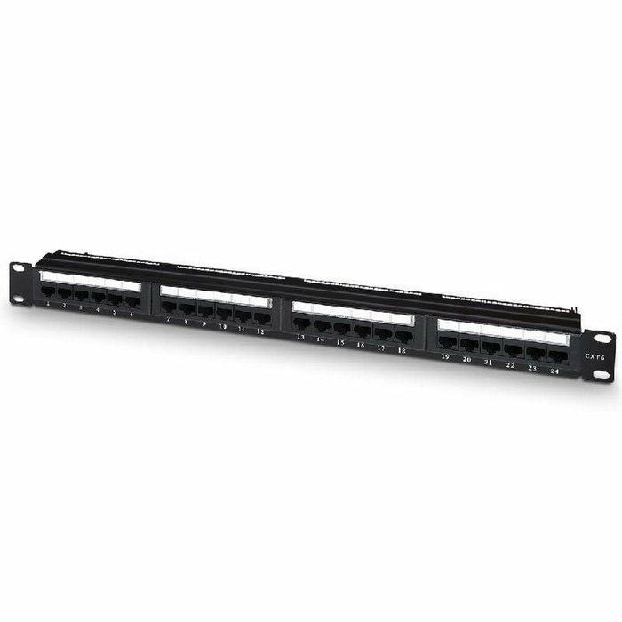 Aisens Patch Panel 24 Puertos RJ45 Cat.6 UTP 1U Negro Aisens Patch Panel 24 Puertos RJ45 Cat.6 UTP 1U Negro