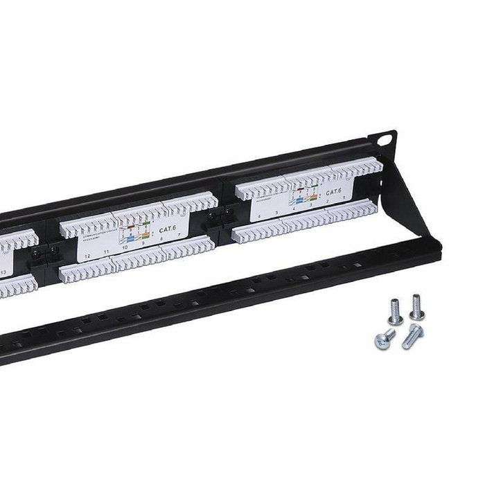 Aisens Patch Panel 24 Puertos RJ45 Cat.6 UTP 1U Negro Aisens Patch Panel 24 Puertos RJ45 Cat.6 UTP 1U Negro