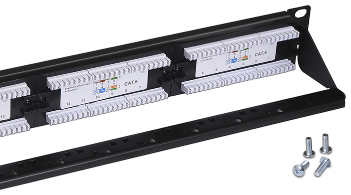 Aisens Patch Panel 24 Puertos RJ45 Cat.6 UTP 1U Negro Aisens Patch Panel 24 Puertos RJ45 Cat.6 UTP 1U Negro