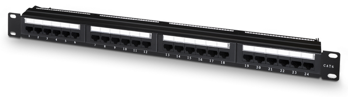 Aisens Patch Panel 24 Puertos RJ45 Cat.6 UTP 1U Negro Aisens Patch Panel 24 Puertos RJ45 Cat.6 UTP 1U Negro
