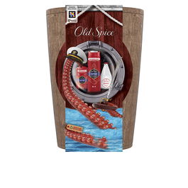 Old Spice Captain Barril Estuche 3 Piezas - Set de Cuidado Personal con Desodorante Stick 50 ml, Loción Post-Afeitado 100 ml y Gel-Champú 250 ml para Hombre