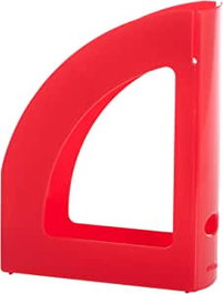 Archivo 2000 Revistero Ecogreen 2003 RJ Blanco 100% Reciclado y Reciclable A4 y Folio Rojo 250x80x320 mm