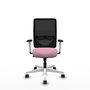 PIQUERAS Y CRESPO Silla de oficina Zulema con mecanismo Sincro, Rosa y Negro