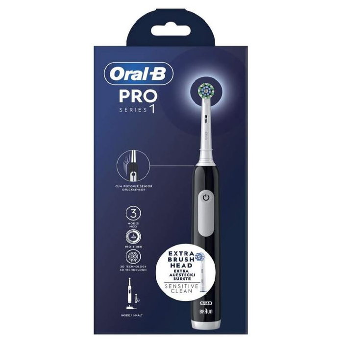 Braun Oral-B Pro 1 Cepillo Dental Eléctrico con Cabezal de Recambio Extra