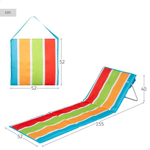 Color Baby Esterilla Plegable Portatil Reclinable 155x52x40cm Color Baby Esterilla Plegable Portatil Reclinable 155x52x40cm
