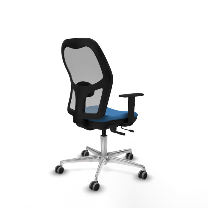 PIQUERAS Y CRESPO Silla de oficina Jorquera con mecanismo Sincro/Traslack Azul claro y Gris PIQUERAS Y CRESPO Silla de oficina Jorquera con mecanismo Sincro/Traslack Azul claro y Gris