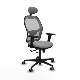 PIQUERAS Y CRESPO Silla de oficina Jorquera Gris con mecanismo Sincro/Traslack